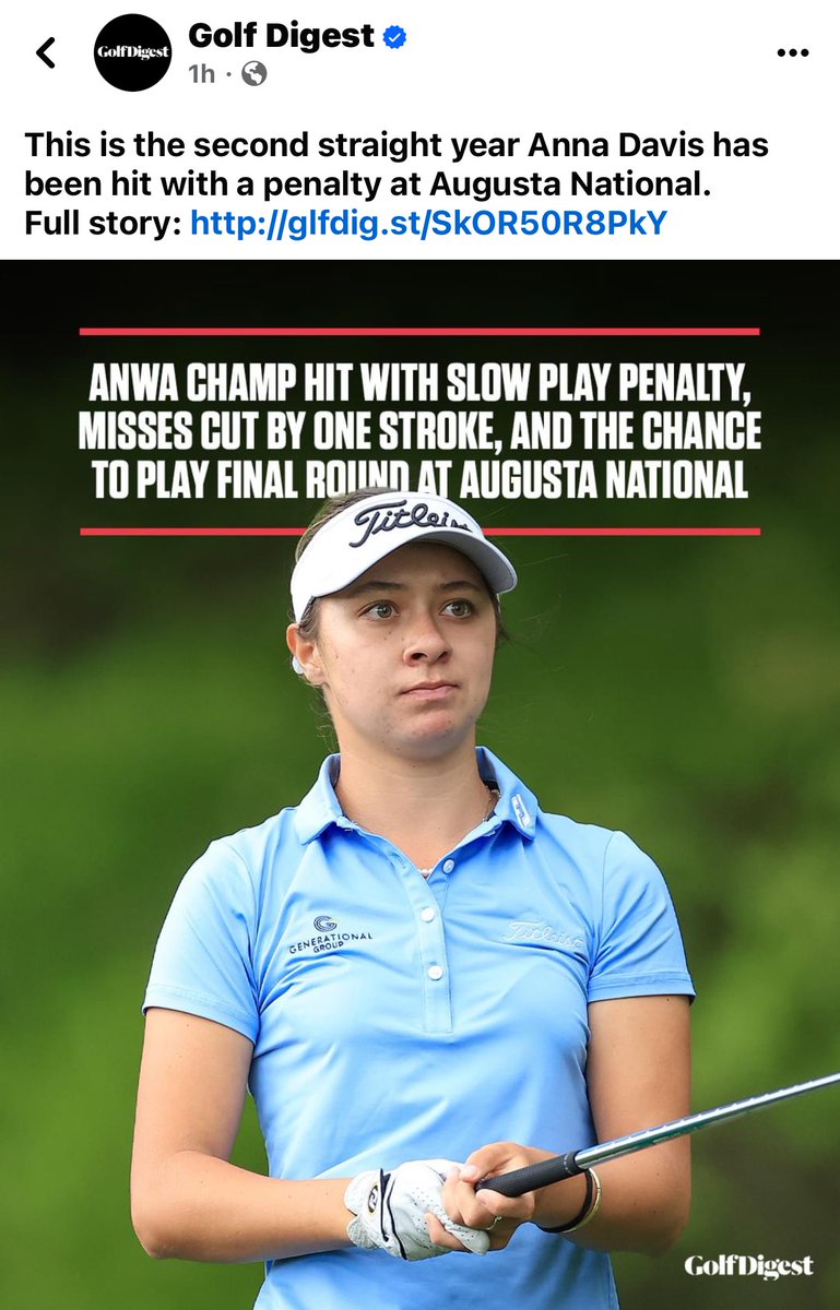I think this slow penalty will last for a lifetime. I hope so. Slow play ruins golf. I hope more tournaments follow. I think more public courses are cracking down on slow play? What do you think? #golf #slowplay