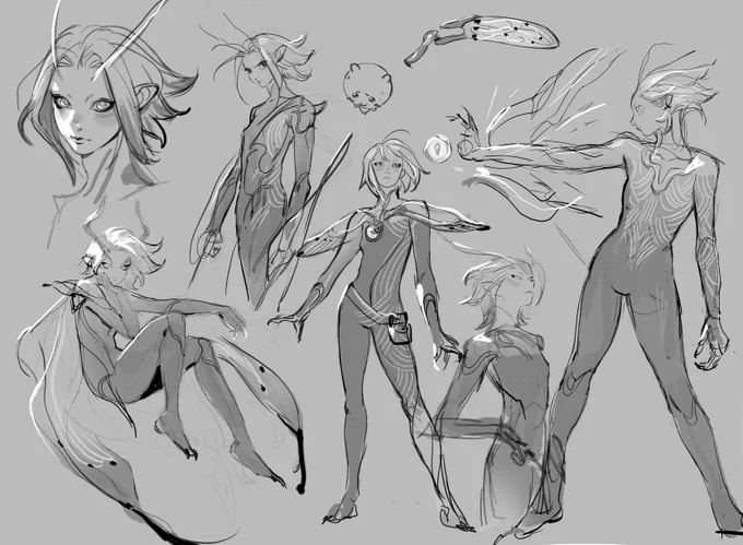 design explorations! her name's Cicada 