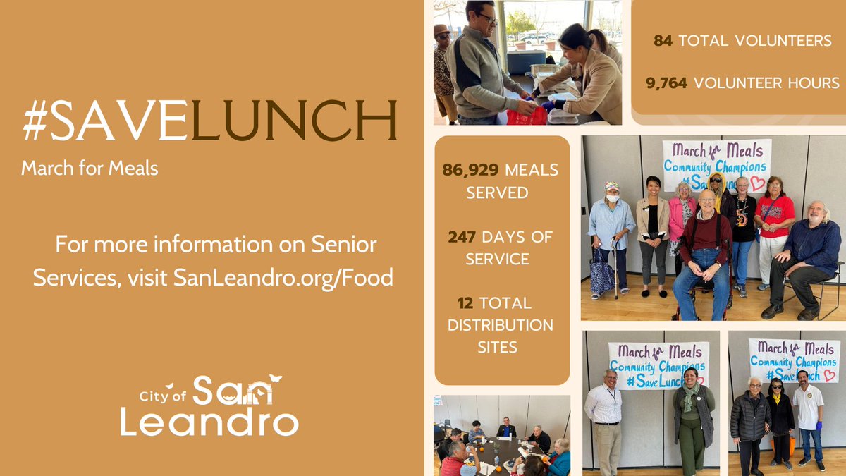 Didn’t catch the #SaveLunch buzz? You’re in luck! Support our senior community at the “Show Your Love” fundraiser on May 18 in Livermore. Your involvement makes a difference. Find out more at SanLeandro.org/Food.