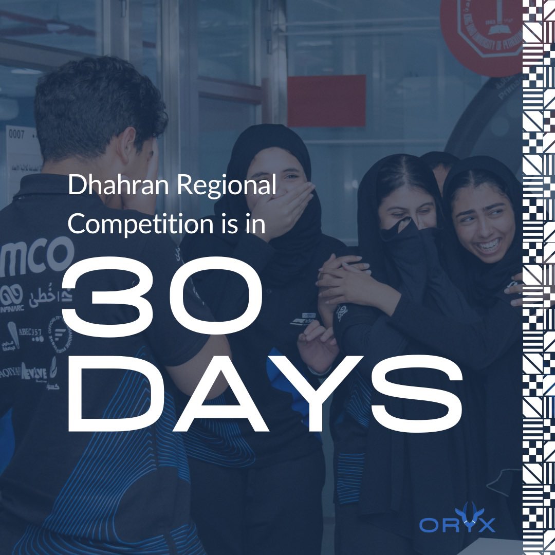 The countdown begins! We’re only a month apart from the first step of achieving our goal 🙌 

@f1inschoolsksa
 @dh_hub_racing
 #F1inSchoolsKSA #ابطال_فورملا١_السعودية