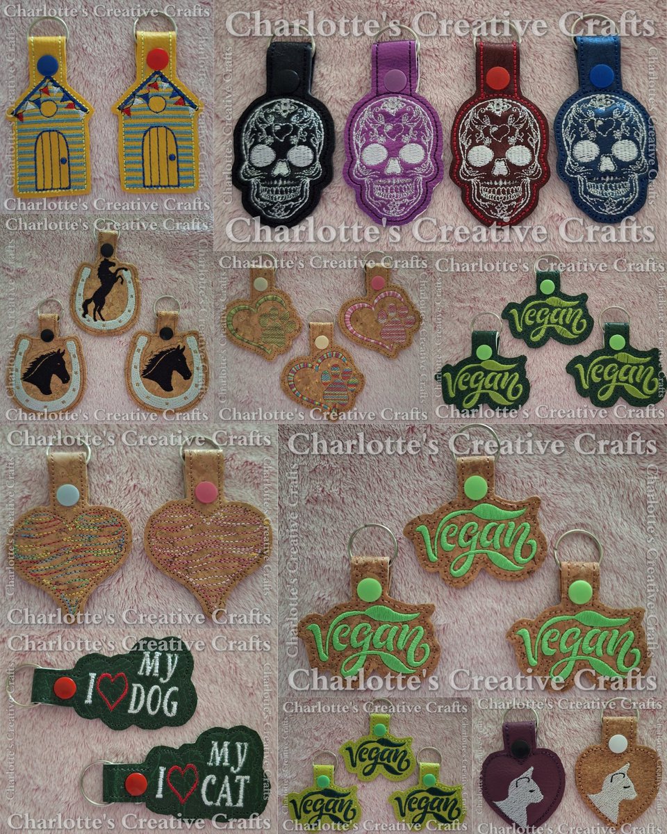 1CreativeCrafts's tweet photo. These Embroidered Keyfobs are ready to be uploaded to their album tomorrow, but here is a peak of them now 😀

Do you have a favourite? 😍

♥︎ Embroidered Keyfobs £4 each plus p&amp;p

#gifts #sewnwithlove #madewithlove  #handmadegifts #handmade #keyfob #keyfobs #machineembroidered https://t.co/GKUKdmpX0P