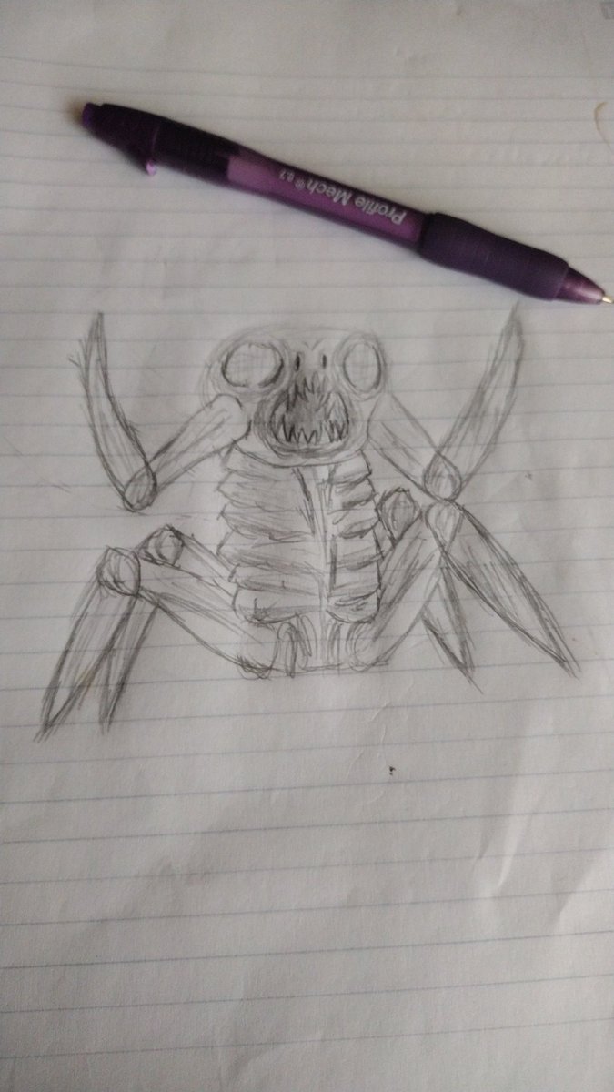 Purp1e_Jester's tweet photo. I got bored....

Yippiee?

#hoardingbug  #yippie #LethalCompany #lootbug #traditionalart #art #sketch https://t.co/MO9hm4Pw2g