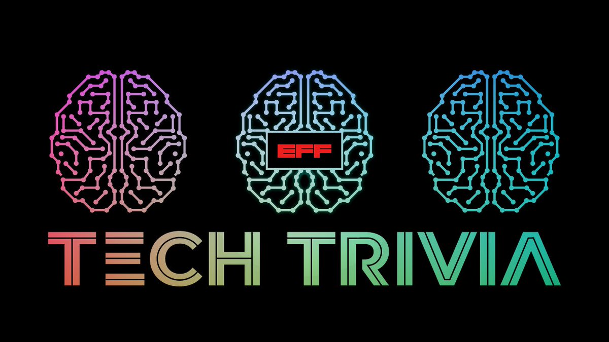 EFF’s Tech Trivia Night is a great opportunity to connect with peers in the tech community, and to celebrate the movement for civil liberties and human rights online. Join us May 9th in San Francisco! #EFFTechTrivia eff.org/tt24x