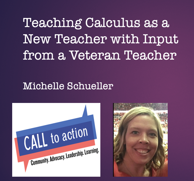 Are you new to teaching calculus? Want to be a more effective calculus teacher? Then this session is for you at the WMC Conference! Register now and we will see you there!