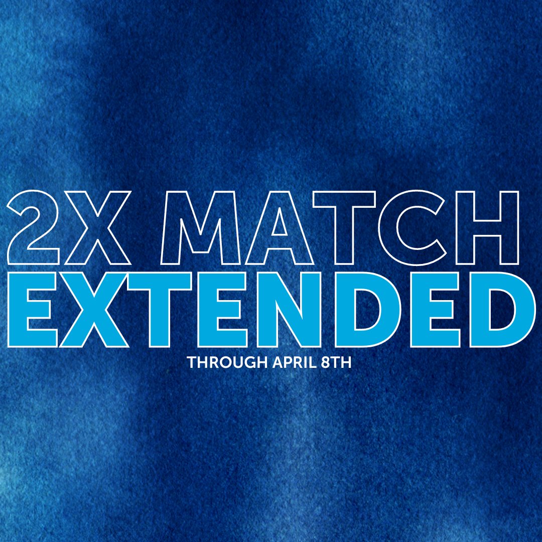 Our March match has been generously extended through April 8th — donate now to double your impact 👉 bit.ly/24-March-Donate