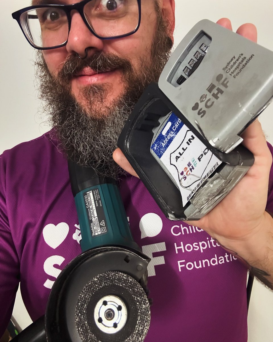 Didn’t think I’d be using an angle grinder at 11:30 pm last night…but that’s exactly how it played out! Thanks to everyone who stopped by and to anyone who donated to help us make this happen… The @schf_kids Adventures are just beggining so stay tuned! #SCHF #YearOfQuests