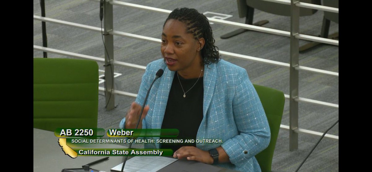 AB 2250 has passed the Assembly Health Committee this week &amp; now heads into the Appropriations Committee! #AB2250 will ensure that clinicians have the resources to understand social impacts on their patients’ health &amp; connect them to services outside of clinic walls. #SDOHmatters