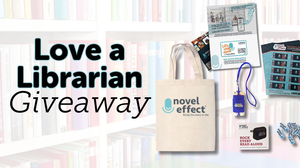 WIN read-aloud swag + 1 Year of Novel Effect for your fav librarian✨

🌟 LIKE this post and TAG a librarian!
🌟 FOLLOW us!
🌟 For extra entries, RETWEET this post!