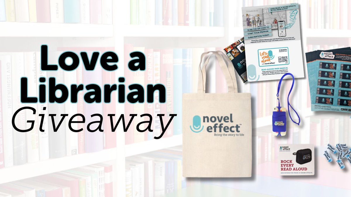 WIN read-aloud swag + 1 Year of Novel Effect for your fav librarian✨ 🌟 LIKE this post and TAG a librarian! 🌟 FOLLOW us! 🌟 For extra entries, RETWEET this post!