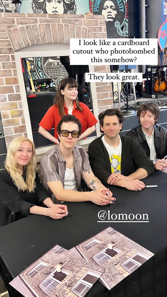 Lauren Mayberry with Lo Moon attending their In-Store Performance & Album Signing event at Amoeba Hollywood, in Los Angeles, on April 3, 2024 🎶❤️ @CHVRCHES @laurenevemay @amoebamusic @lomoon #CHVRCHES #LaurenMayberry #LoMoon