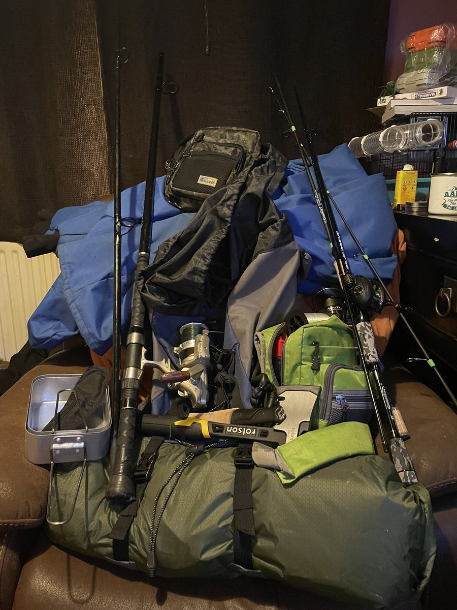 TjoLoLo7's tweet photo. Packed up &amp; ready for the trip
However long 

#Camping
#Fishing 
#TrekMarlin5MountainBike 
#OEXHyenaIITent 
#PennSurfmasterReel
#LeedaSurfZone12FT 
#ShakespearAgility
#LixadaBaitcaster 
#SougayilangRods 
#Maximafishingline 
#Tightlines
#stywelyne
@Sizanilodge 
@SportswaveAndre https://t.co/CY1Anjesg1