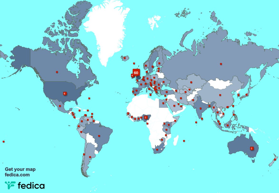 I have 11 new followers from UK., and more last week. See fedica.com/!HandyAndyHomer