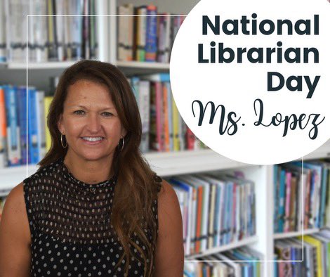 National Librarian Day! Thank you, Ms. Lopez, for spreading your love of books with our entire Fabra Family! #fabrafamily #librarylove