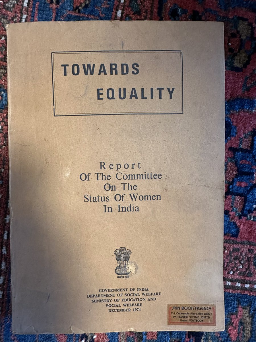 ‘Towards Equality: Report of the Committee on the Status of Women in India.’ Nothing else ever written on gender in India has had the kind of impact that this remarkable report written 50 years ago did. Several significant changes in the law, policy interventions, and policy…
