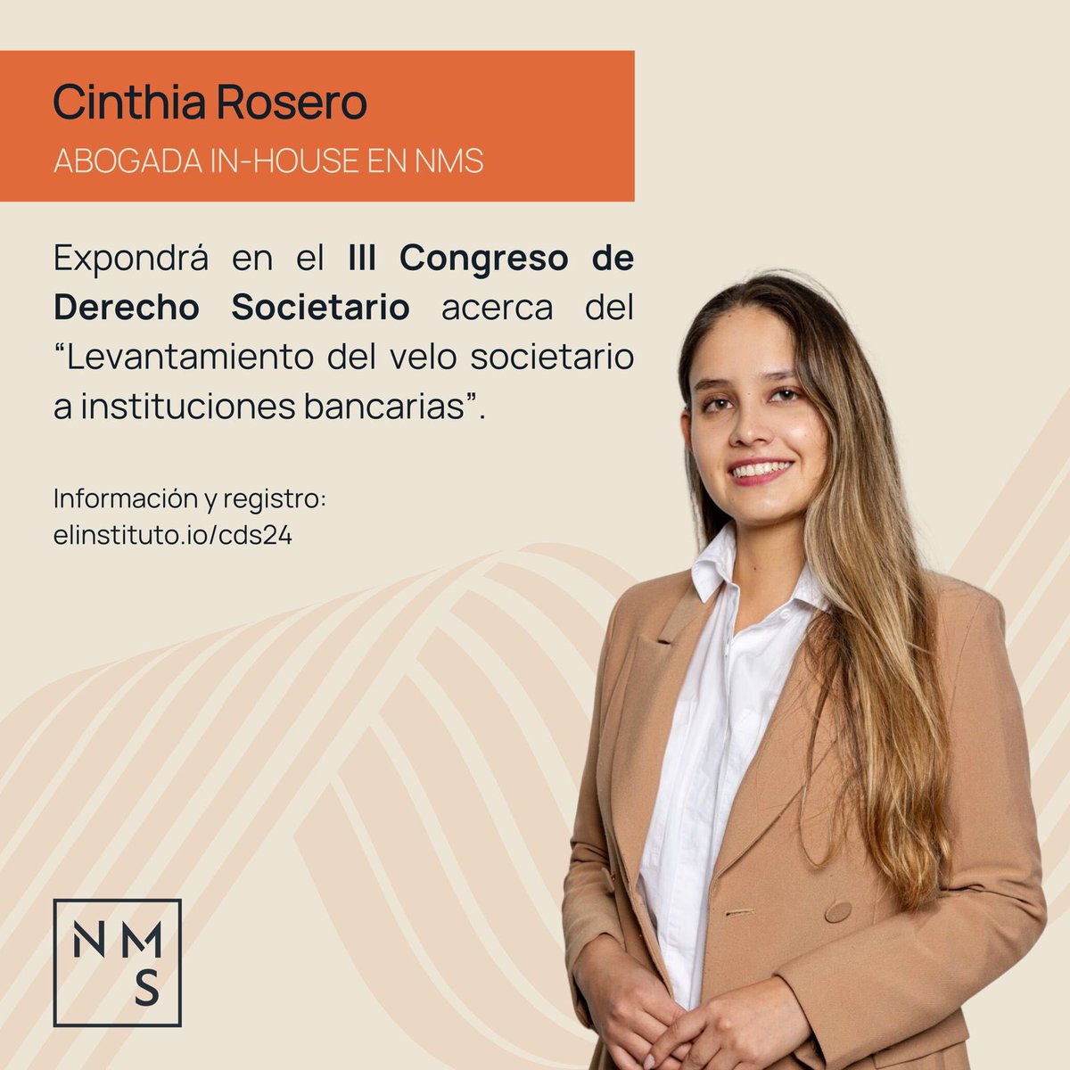 nms_law's tweet photo. Nuestros asociados, Cinthia Rosero y Juan Esteban Navas, formarán parte del III Congreso de Derecho Societario de El Instituto. Les invitamos a obtener más información y registrarse en el siguiente enlace: https://t.co/KoN37NoitL 🔗

@elinstituto_io https://t.co/uGid9W79gg