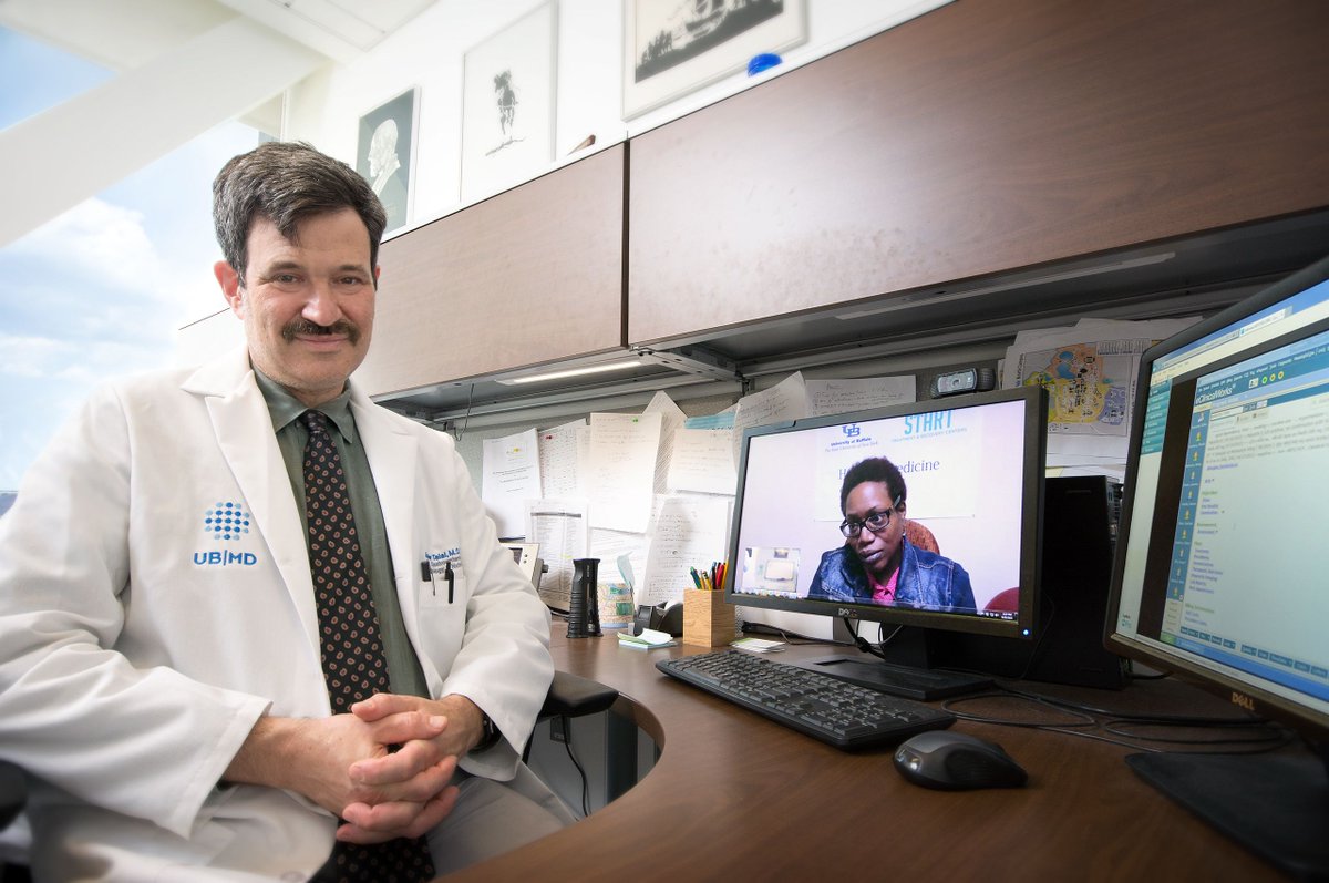 Big news: #UBuffalo findings published in @JAMA_current show that in people with #opioid use disorder, #telemedicine treatment for #HCV was more than twice as successful as off-site referral. An $8.2 million award from @PCORI helped fund the study. Story: buff.ly/3xo562F