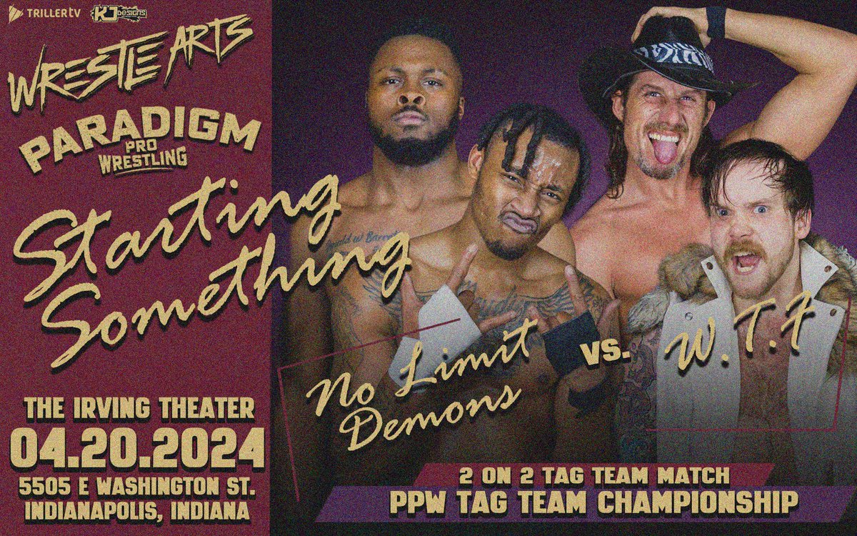 🚨Indianapolis Announcement 🚨 They're 1-1 in PPW. Now a tie-breaker w/ the belts on the line! @BruceGreyDDT & @Voxxybb vs @TheMattDiesel & @NikeemTheDream We’re in the Circle City on Saturday, April 20th with @WrestleArtsIndy for a SUPERSHOW! 🎟️ tinyurl.com/WrestleArtsPPW!