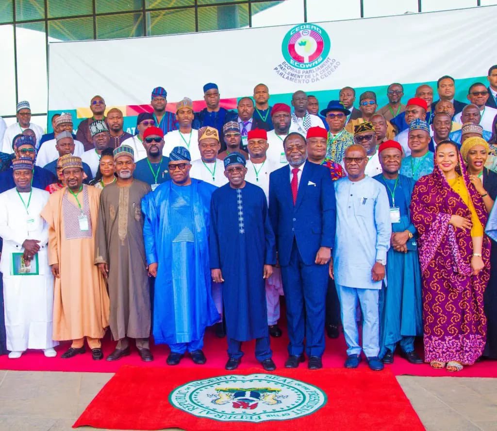 munirtech's tweet photo. It is with deep sense of humility that today, I was sworn in as Member of the 6th Legislature of the ECOWAS Parliament @ecowas_cedeao @ECOWASParliamnt .

I want to deeply appreciate HE @officialABAT for the genuine love he has for my family and also for his kind words of wisdom and encouragement granted to me today as a father to a son. 

Words cannot accurately describe my gratitude HE @Speaker_Abbas, Iyan Zazzau, for his bounteous nomination and I am duty bound to deliver on the mandate he has entrusted me with.

I am thankful to HE the Senate President Godswill Akpabio, as we are from the same family tree, as my affinity to my senior brother is an inheritance that I keep in trust.

Congratulations to HE the Deputy Senate President Barau Jibrin for being duly elected as the First Deputy Speaker of the parliament. There is no doubt that his acuity and vast legislative experience will be a plus for the organization. My sincere appreciation to our amiable host and landlord in Abuja, as Mr. President fondly calls HE @GovWike the FCT Minister, as well as his counterpart  @YusufTuggar the Minister of Foreign Affairs.

Congratulations is in order to all my newly sworn in colleagues of this prestigious parliament from all across West Africa. I look forward to working harmoniously with each of you to tackle crucial issues of security, establishing a revamped regional force to stem terrorism and banditry, climate change mitigation, provision of quality and affordable education for all, youth empowerment to stem dangerous migration keeping our future leaders productive here at home, gender inequality within communities, mechanized agriculture, power generation, harnessing our mineral resources, industrialization, boosting exports with emphasis on value addition, robust transportation network, seamless exchange of goods and services, a special focus on WASH, affordable healthcare delivery, launching a single currency and entrenching democracy and human rights. 

Yes, the task ahead of us is enormous but not insurmountable. With political will, proper planning and sincere commitment, we shall chart a new course that will propel the region and in extension the entire African continent to greater heights.