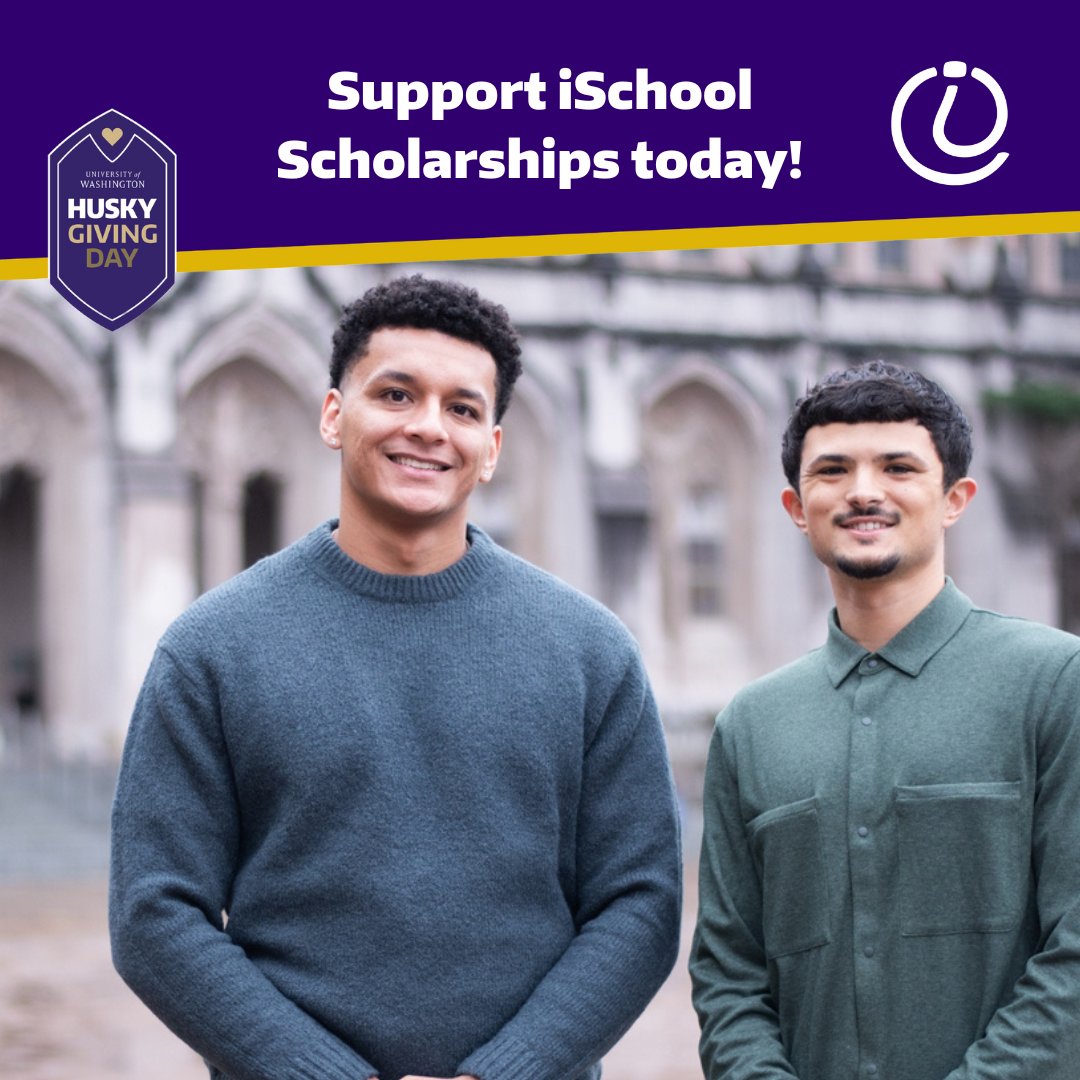 We’ve reached Challenge Level 2, unlocking two grants totaling $1,000 for iSchool student entrepreneurs! Thank you! Make your gift by midnight Pacific time to count toward our #HuskyGivingDay 2024 goals: bit.ly/ischool-hgd-24