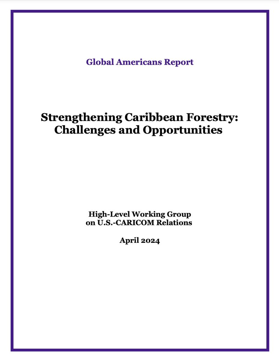 Amid Haiti's deepening humanitarian and security crisis, the climate threat looms large in the Caribbean. As 2024's hurricane season approaches, our report highlights how Caribbean forests are vital in mitigating climate change impacts. Check it out! buff.ly/3xvLnOg