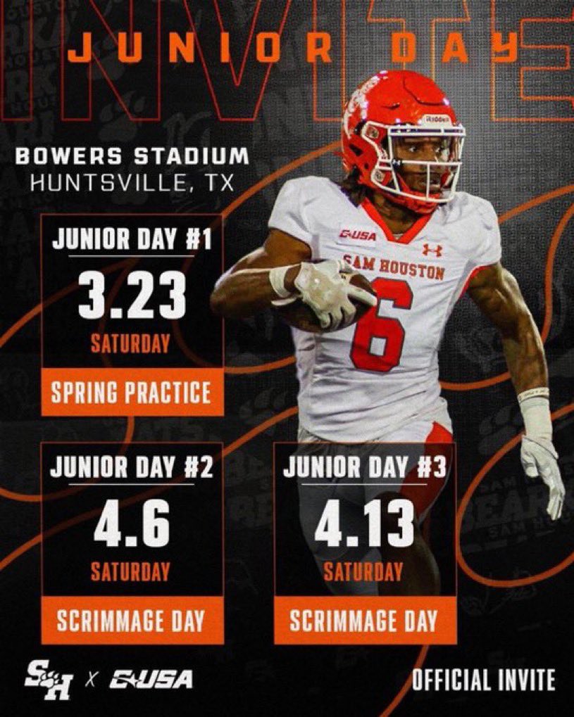 I will be at Sam Houston this Saturday‼️