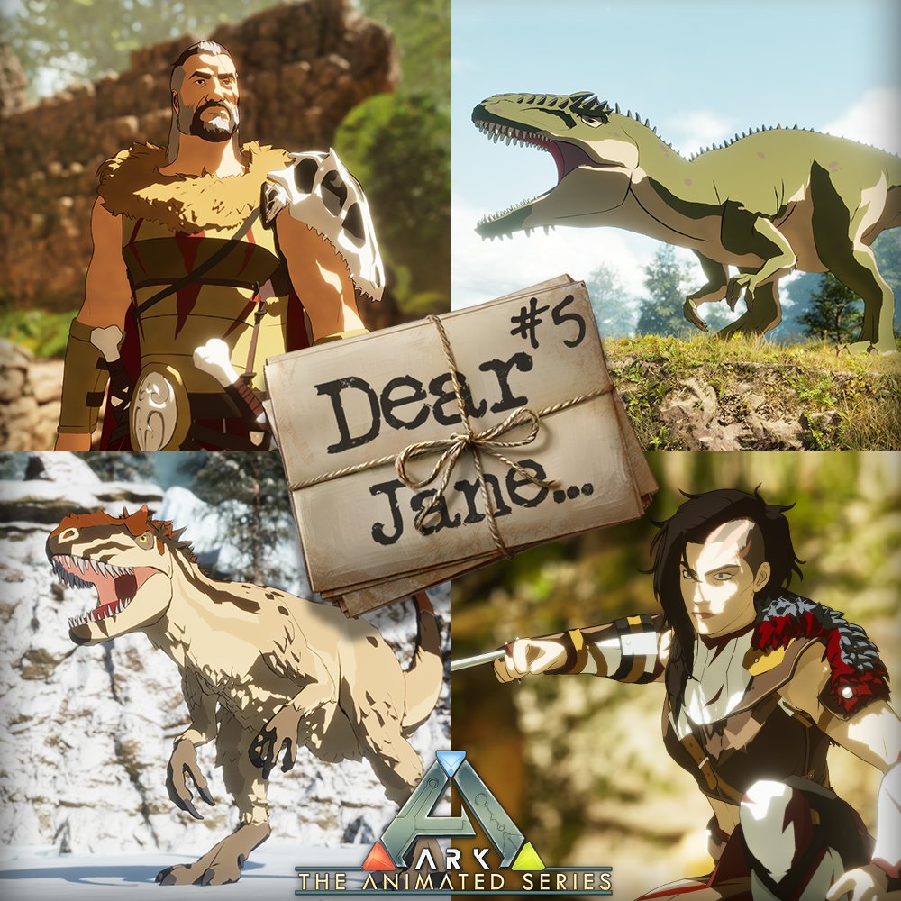 🦖 The fifth set of Dear Jane Letters and Animated Skins are live now! 🗒️ New Dear Jane letters (from Bob played by Karl Urban) and costumes will be released every Tuesday and Thursday through April 11th 📺 Watch ARK: The Animated Series: paramountplus.com/shows/ark-the-…