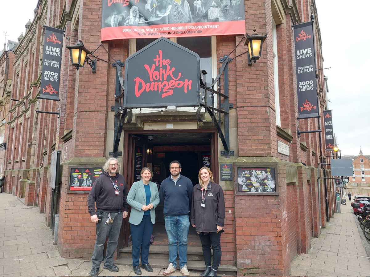 Had a fabulous visit to @YorkDungeon to discuss the future opportunities to have an inclusive tourism and hospitality offer through creative arts, including for #York #FamilyFriendlyYork