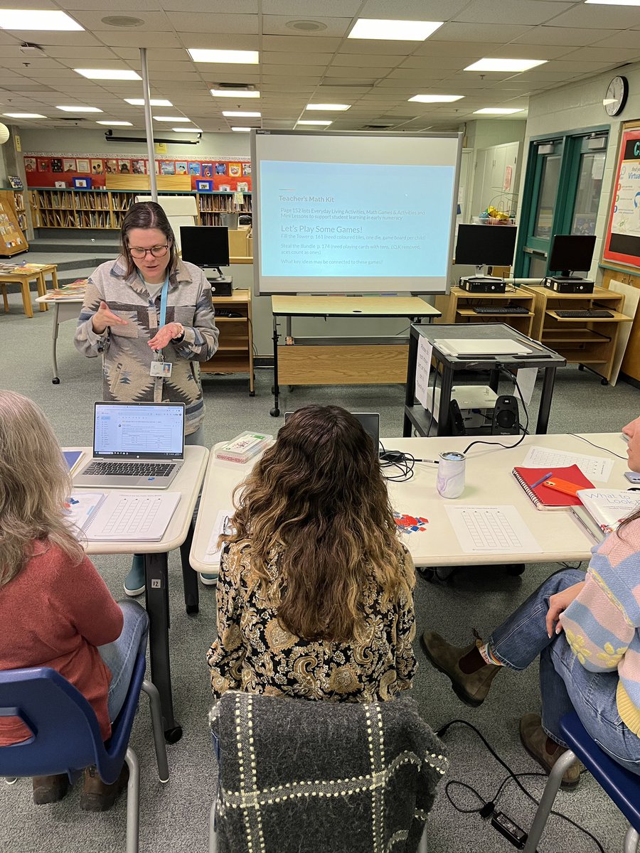 Very grateful for the partnerships we have with the learning coach, social worker & CYC team who plan terrific learning opportunities for staff & students at Market Lane! Love the math PLC with our kindergarten teachers & the interactive presentation with our grade 8 students!