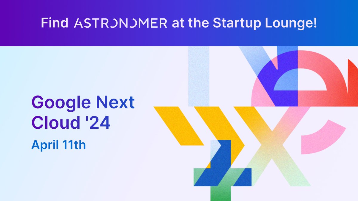 Find @astronomerio in #LasVegas next week in the #StartupLounge during #GoogleCloudNext ☁️ Join us for an experience that showcases how to ensure your critical data is delivered at the speed your modern applications demand 🏎️ bit.ly/4czUrSq #Airflow #dataworkflows