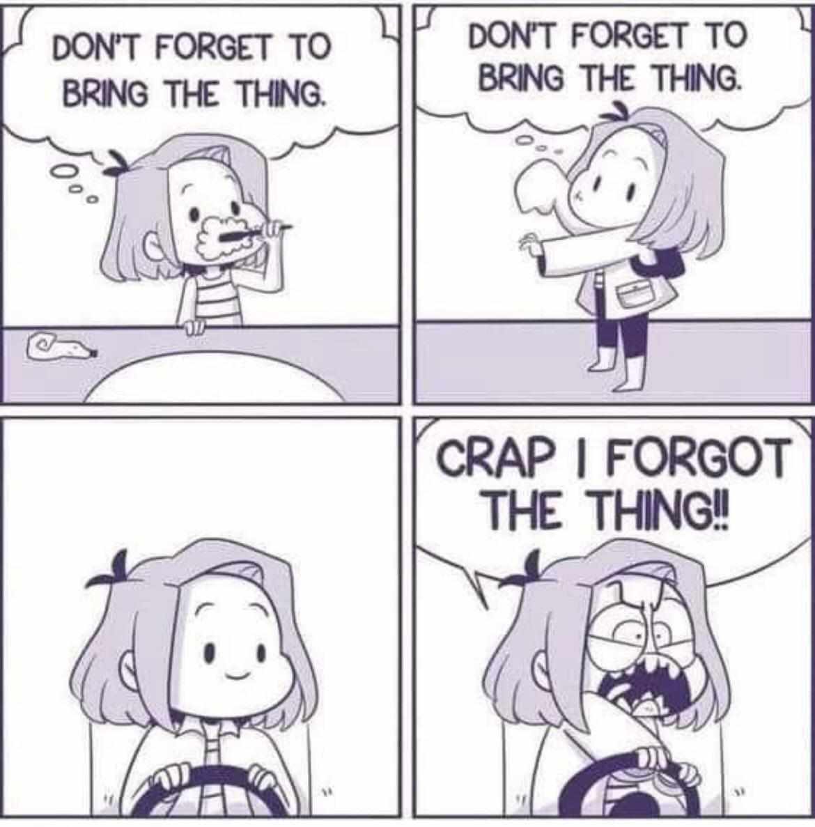 🤦‍♂️ Don't you hate it when you forget the thing you absolutely needed? 🤷‍♀️ #ForgetfulMoments #Oops #DontForgetTheThing #bobandbrad #dailymeme