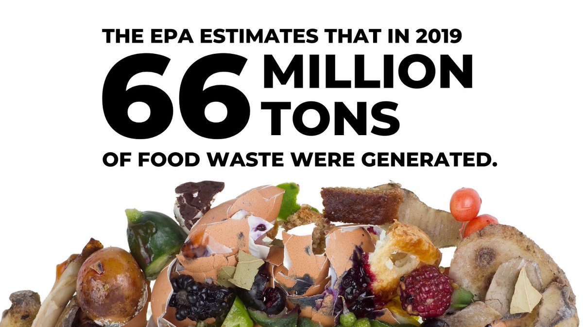 The US <a href="/EPA/">U.S. EPA</a> estimates that in 2019, 66 million tons of wasted food were generated in the residential, commercial &amp; institutional sectors! 🤯 Learn more in the 2019 Wasted Food Report loom.ly/0aU6WfA
#BeAFoodWasteHero #FWPW #FoodWastePreventionWeek <a href="/savethefoodweek/">Food Waste Prevention Week</a>