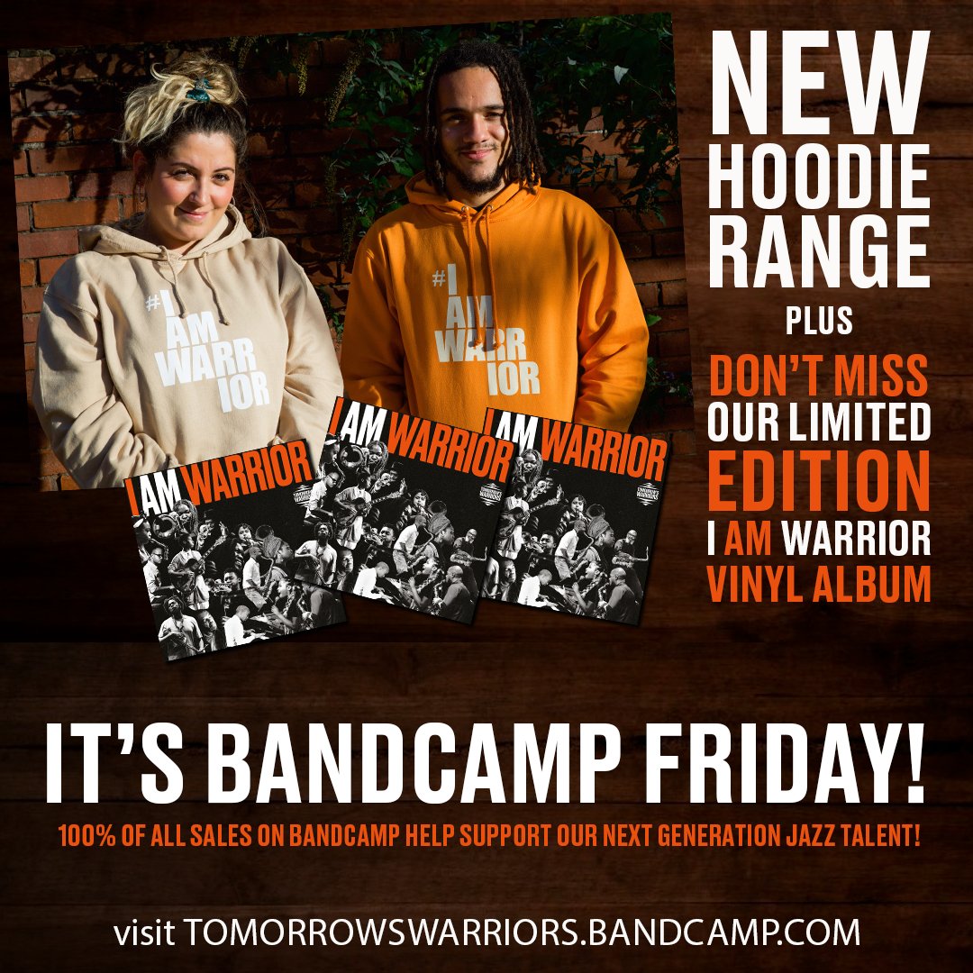 🎉It's #BandcampFriday ! 🎷Dive into our merch store and discover exclusive goodies that show your love for the music, the scene, and your support for Tomorrow's Warriors' next gen jazz musicians. Don't miss out...Shop 'til you drop at tomorrowswarriors.bandcamp.com