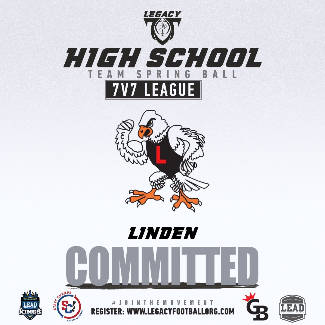 Excited to announce the Linden Eagles will be participating in our Spring 7on7 League 🌷 Covered by StateChamps Michigan🎥 Bring your HS squad & compete against the top programs in the state‼️ @Legacy_Recruit @statechampsmich @Lindeneagles @TheD_Zone @catapultsports…