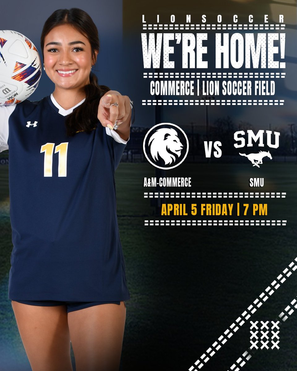 Mustangs are in town for our final home match of the spring, see you there! #GoLions