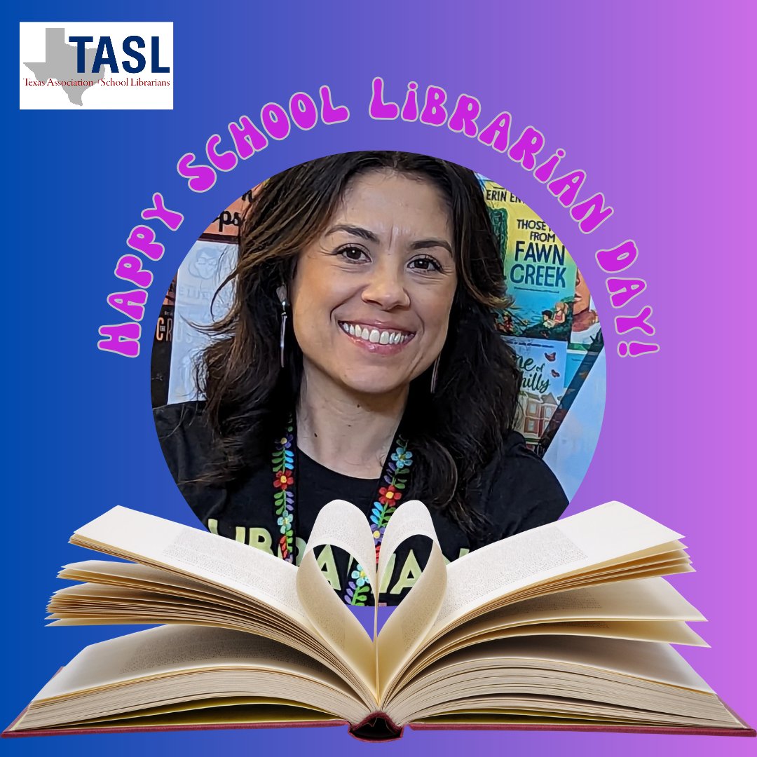 Happy School Librarian's Day! Shout out to my #PLN for supporting, encouraging, sharing, and being kick-a$$ people to share in this crazy, wonderful profession. Shout out to @rachaelreads_ for the template! #txasl