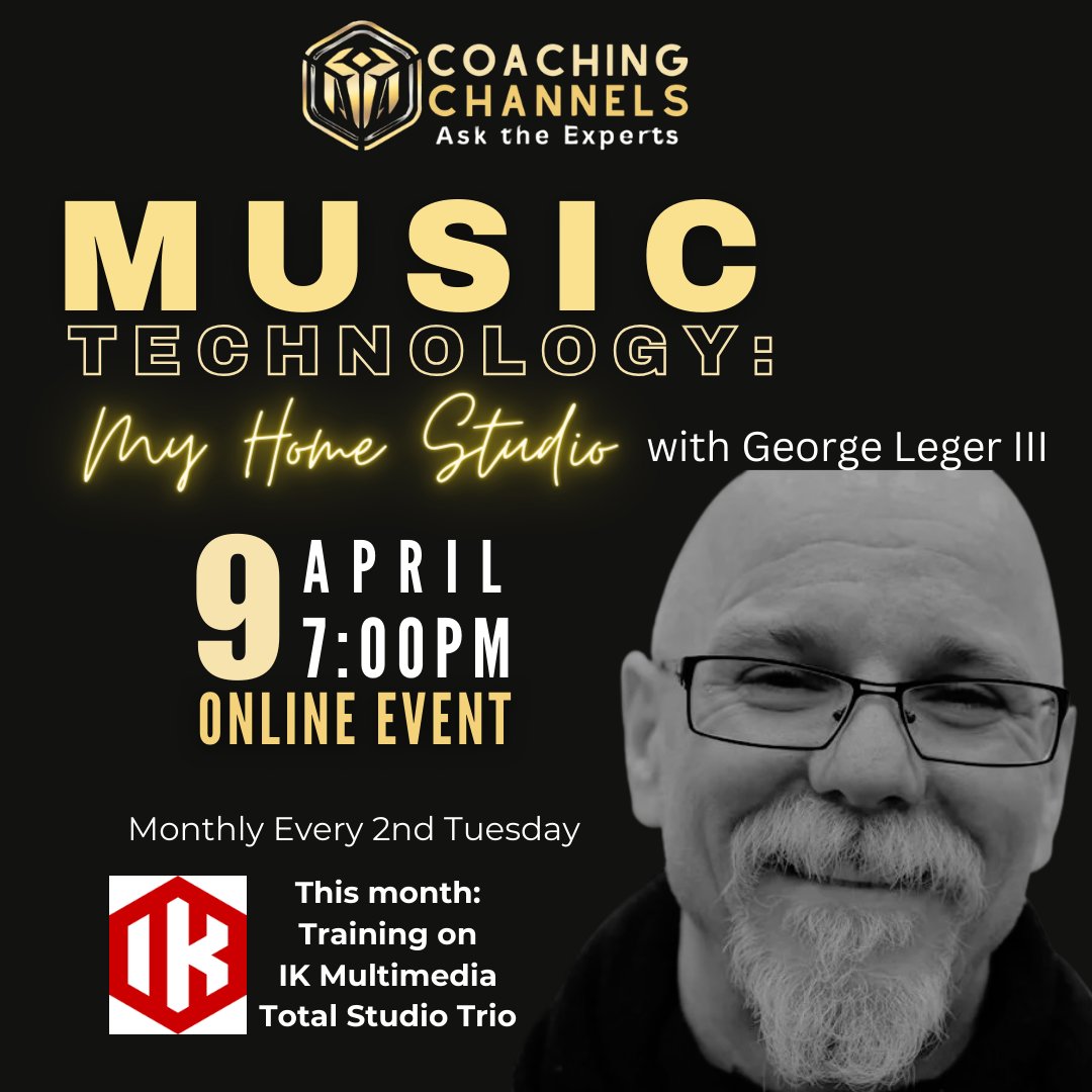 MyMusicAlliance's tweet photo. 🎶 Ready to dive into the world of Music Technology? 🚀 Join us April 9th at 7 PM PST/10 PM EST on Zoom for an #IKMultimedia training session led by George Leger III! 🎤 Don't miss out! 🎵 #MyHomeStudio #MusicEnthusiasts https://t.co/iBQkkPIj16 https://t.co/Ad2ILFr8OC