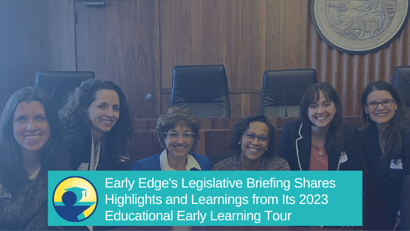 EarlyEdgeCA's tweet photo. .@EarlyEdgeCA gathered experts from CA &amp; across the country for a legislative briefing, sponsored by @AsmMuratsuchi, @AsmLuzRivas, &amp; @AsmKevinMcCarty, to share highlights from our #ELTour2023, which visited #UPK in Boston &amp; New Jersey.  Learn more: https://t.co/sBNtzMX8qo https://t.co/xN3qICiAEr