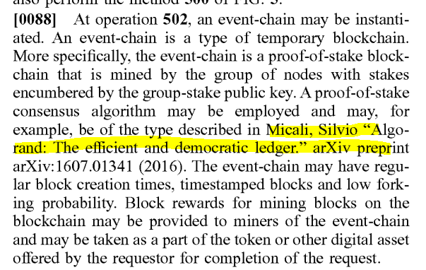 👀👀$500m leading global provider of blockchain technology and IP Licensing, @nChainGlobal, cites #ALGORAND in its US Patent. nChain is the developer of Bitcoin SV Node software, Teranode, Lite Client and more, and recently received a €516 million investment from Ayre Group