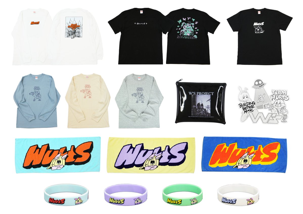 WurtSグッズ 公式通販サイト「W's Store」にて「WurtS OFFICIAL GOODS」通販