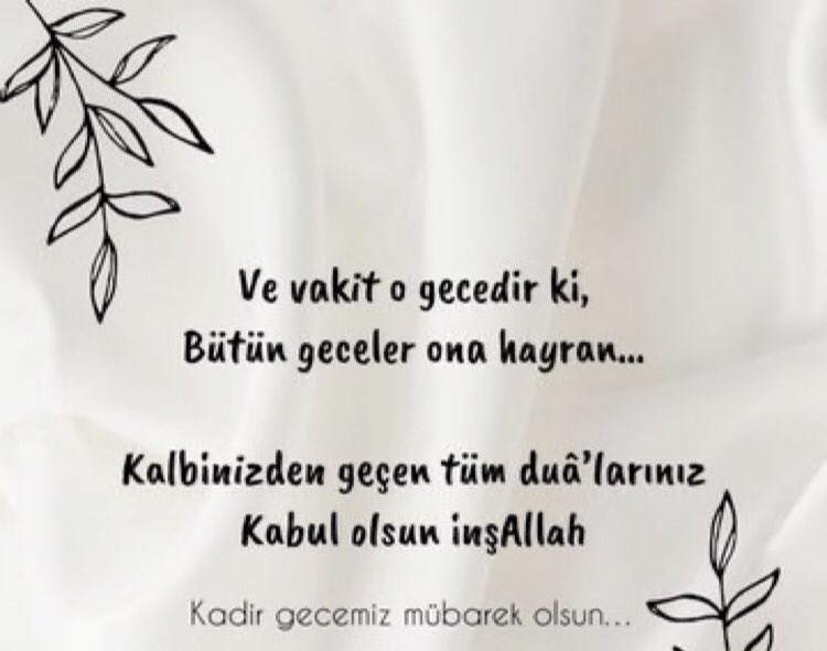 #KadirGecesi 

Kadir Geceniz mübarek olsun.
<a href="/eczozgurozel/">Özgür Özel</a> <a href="/ahmetakin/">Ahmet AKIN 🇹🇷</a> <a href="/eczserkansari/">Serkan Sarı 🇹🇷</a> <a href="/avmesutakbiyik/">Mesut Akbıyık</a> <a href="/Av_KemalAydemir/">Av. Kemal AYDEMİR</a> <a href="/hilaldemirozer/">HİLAL DEMİRÖZER</a> <a href="/Ceylin7610/">Ceylin</a> <a href="/NursevinKepsut/">Nursevin Karademirli</a>