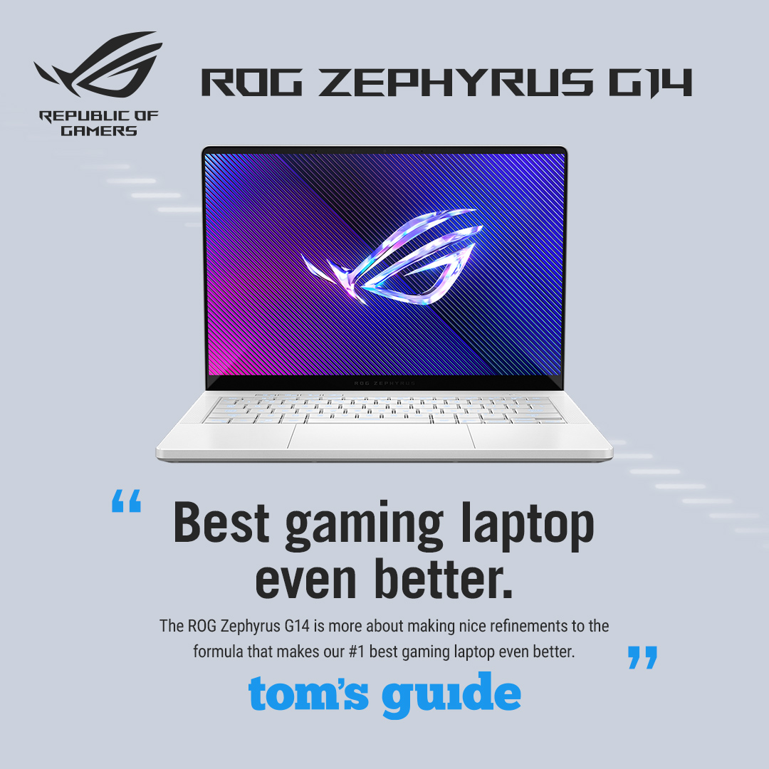 “Laptop gaming terbaik yang bisa kamu beli saat ini baru saja diluncurkan.” Lihat apa yang dikatakan Tom's Guide tentang Zephyrus G14 terbaru 👉rog.gg/KxjUEm #ROGZephyrus #ZephyrusG14