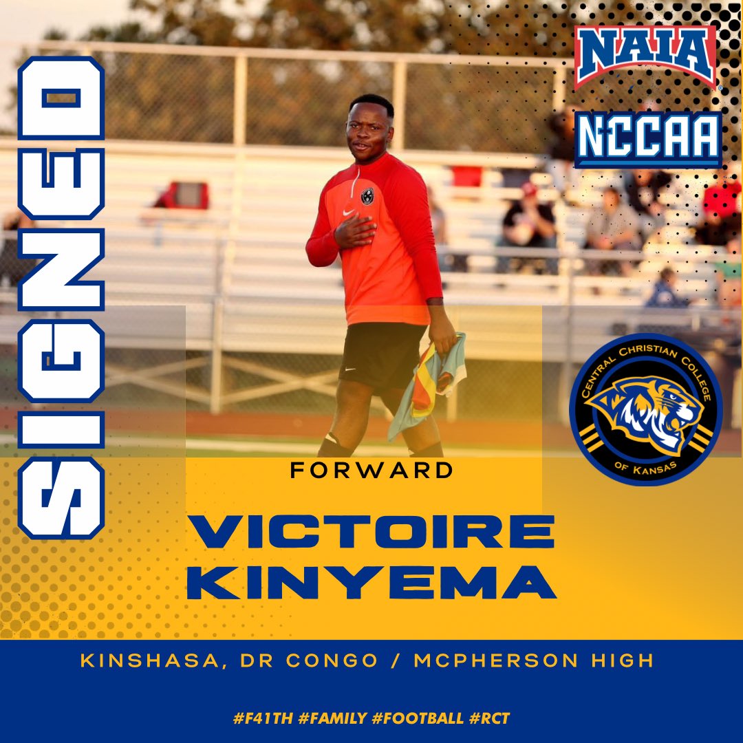 CCCKmsoccer's tweet photo. 🚨 New Signing 🚨 Today we welcome  Victoire officially to CCCK. Victoire is a powerful player capable of playing across the front line &amp; another great addition from McPherson High. #F41th #Family #Football #rct https://t.co/sXT0aGLYJy