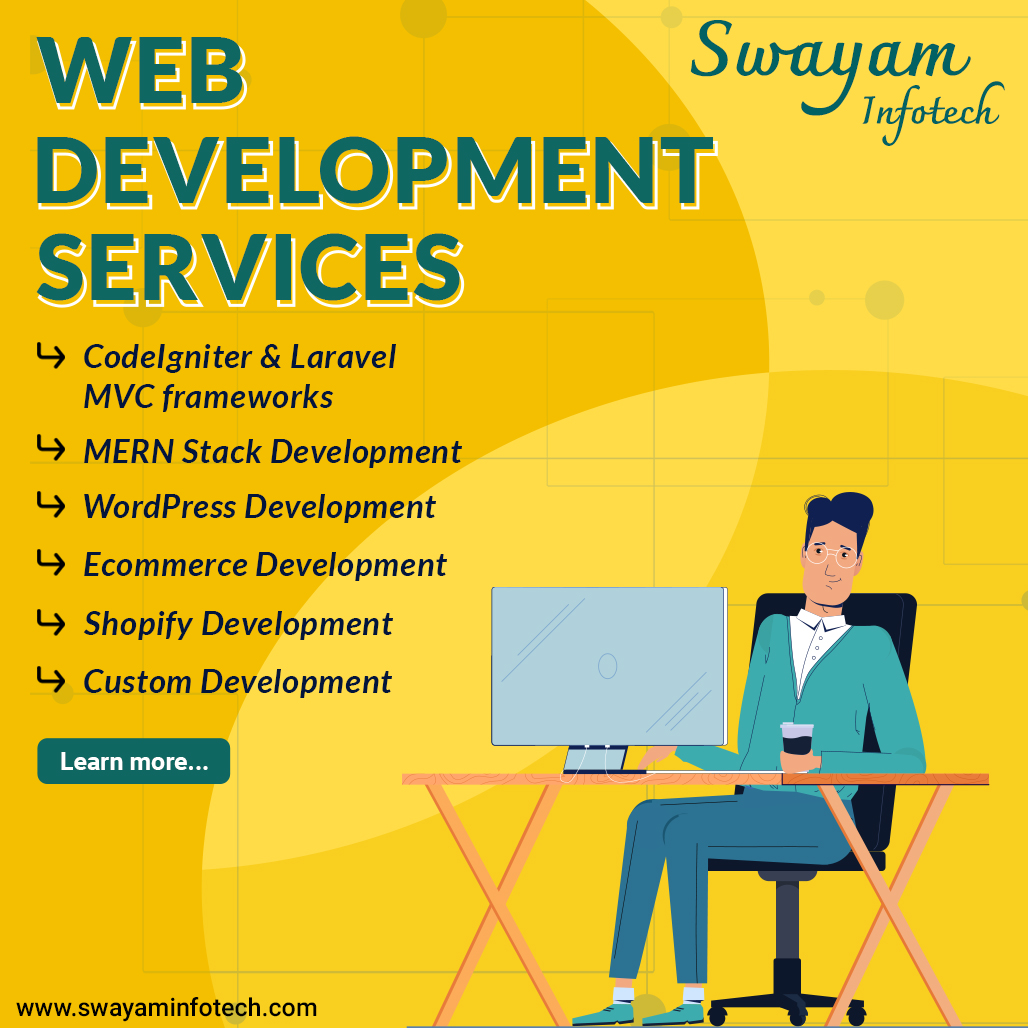 Swayam Infotech offers custom website development services that help in grabbing the attention of users.
.
Visit: swayaminfotech.com/services/web-d…
.
#web #website #webdesigner #webdevelopmentcompany #webdevelopmentservices #webdesigncompany #webdesign #webdevelopmentagency #webdevelopers