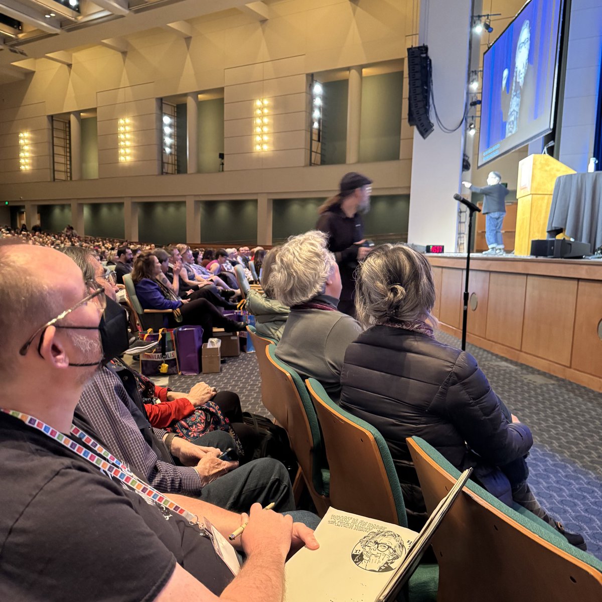 timneedles's tweet image. Loved Lynda Barry’s opening keynote at #NAEA this morning! So fun, funny, and inspiring!!! #NAEA24