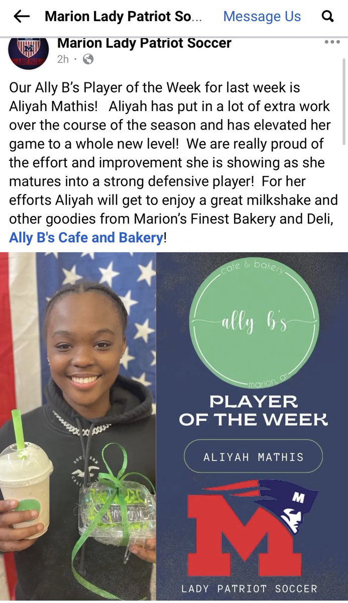 Aliyahmathis3's tweet photo. Proud to announce that I was player of the week!! 💪🏾 https://t.co/xCKnGHDus7