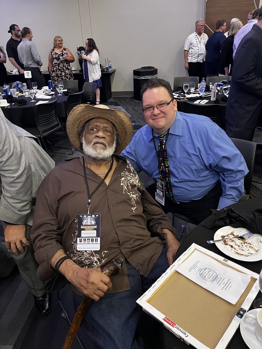 TyWasilk's tweet photo. @TNTHOF I got to meet WWE Hall of Famer Thunderbolt Patterson in July 2022 in Waterloo. @wrestlingmuseum. https://t.co/I1v8FZAuBf