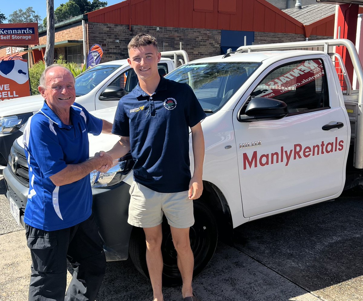 Thanks to Glenn Meredith and the team at @ManlyRentals for looking after Bertie Foreman this season. They’ve been a great partner of our for a number of years now and can’t thanks them enough. Visit them at manlyrentals.com.au #bleedblue