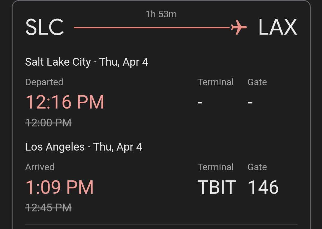 It's been a minute.

The Jazz flew to Los Angeles this afternoon in preparation for a LAC-GSW California two-fer this weekend. They'll spend 2 nights in the City of Angels before flying north Saturday afternoon.