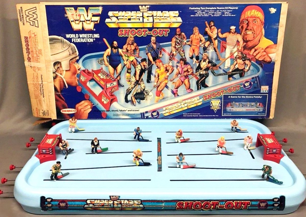 WWF Superstars Shoot-Out! 🏒 #WWF #WWE #Remco #Wrestling #Tugboat #BigBossMan #UltimateWarrior #HulkHogan #JakeRoberts #JimDuggan #RickMartel #MrPerfect #SgtSlaughter #Earthquake #RandySavage #TedDiBiase