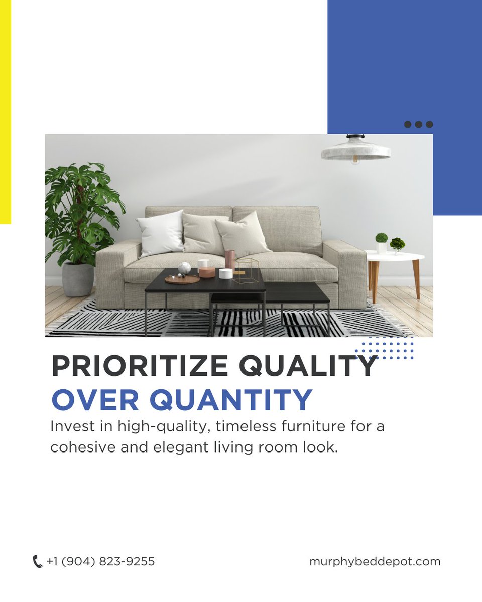MurphyBedDepot's tweet image. Feeling squeezed in your living room?  🫠  These 3 tips will help you choose furniture that maximizes space, boosts comfort, and reflects your personality.  Swipe through for more and share your own living room tips in the comments! ⬇️⬇️  #livingroomtips furniture #spacesolution